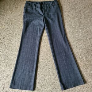 Mossimo Dress Pants Women's 6 Fit 3 Dark Gray Flare Legs Low Stretch